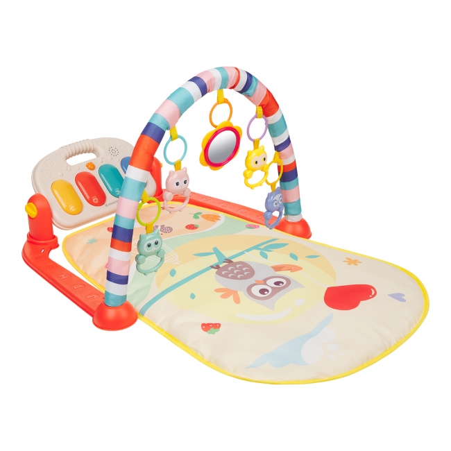 Бебешка подлога за гимнастика со пијано - HAPPY OWL
